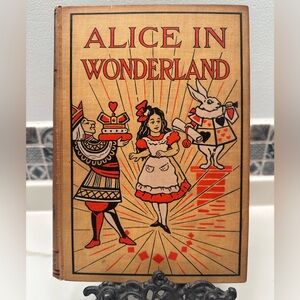 Antique Alice in Wonderland Through the Looking Glass color Frontspiece 1905